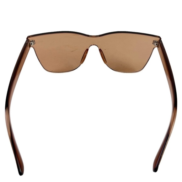 Sunglasses Sun Glasses Women's Shades Rimless Plastic Brown Vacation Summer Pool - Picture 8 of 16